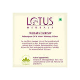 Lotus Herbals Cosmetics Wheatnourish Wheatgerm Oil Honey Massage Cream